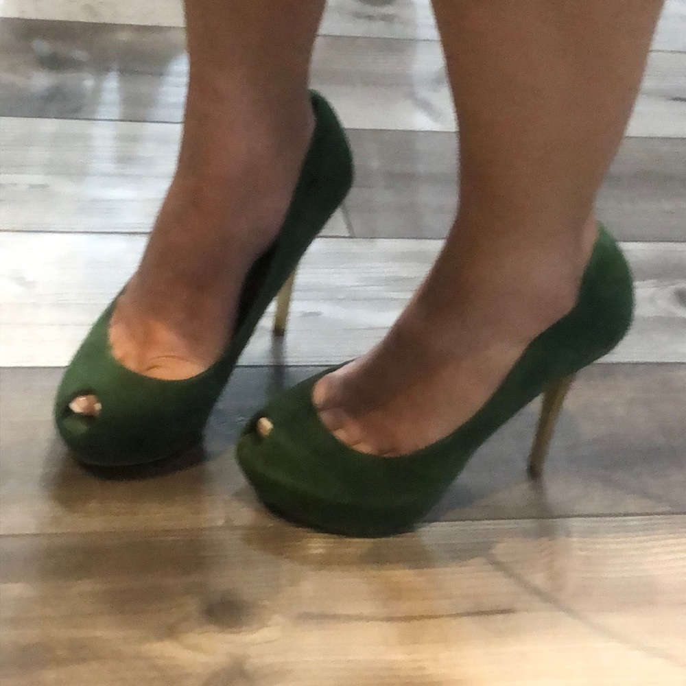 Zara Green Heels